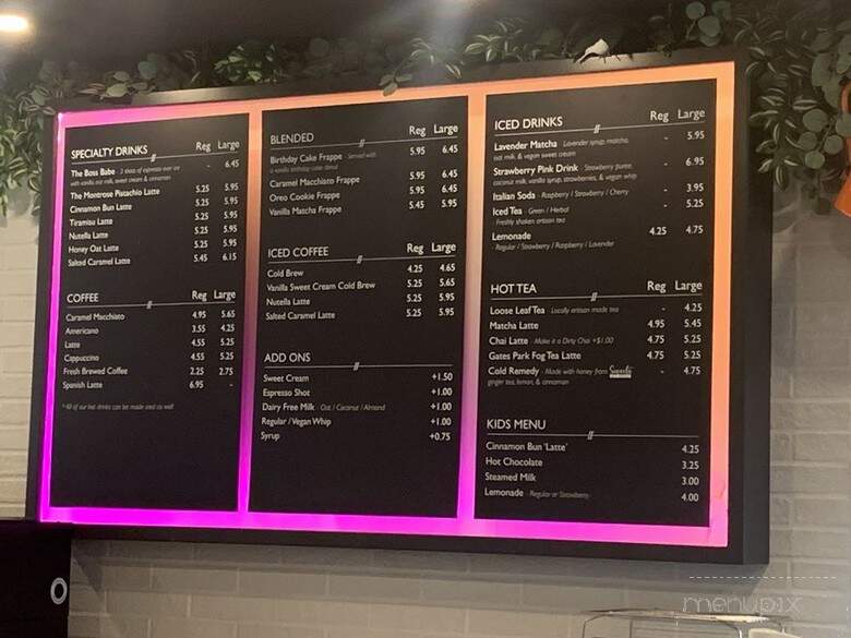 Caffe Delish - Pitt Meadows, BC menu_pic
