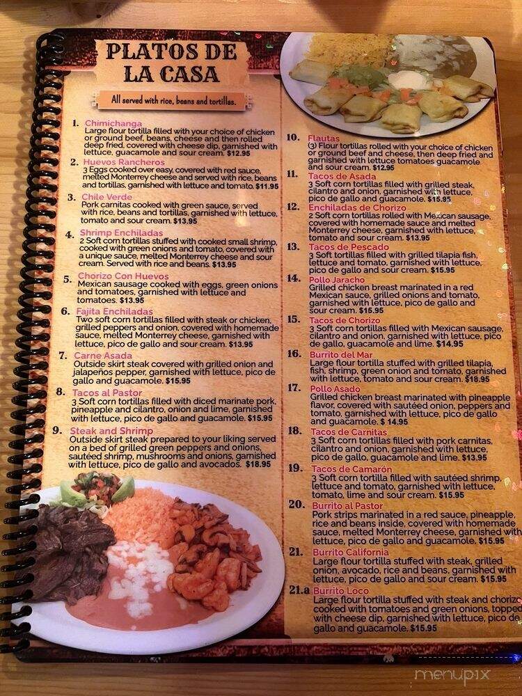La Herradura - Sparta, WI menu_pic