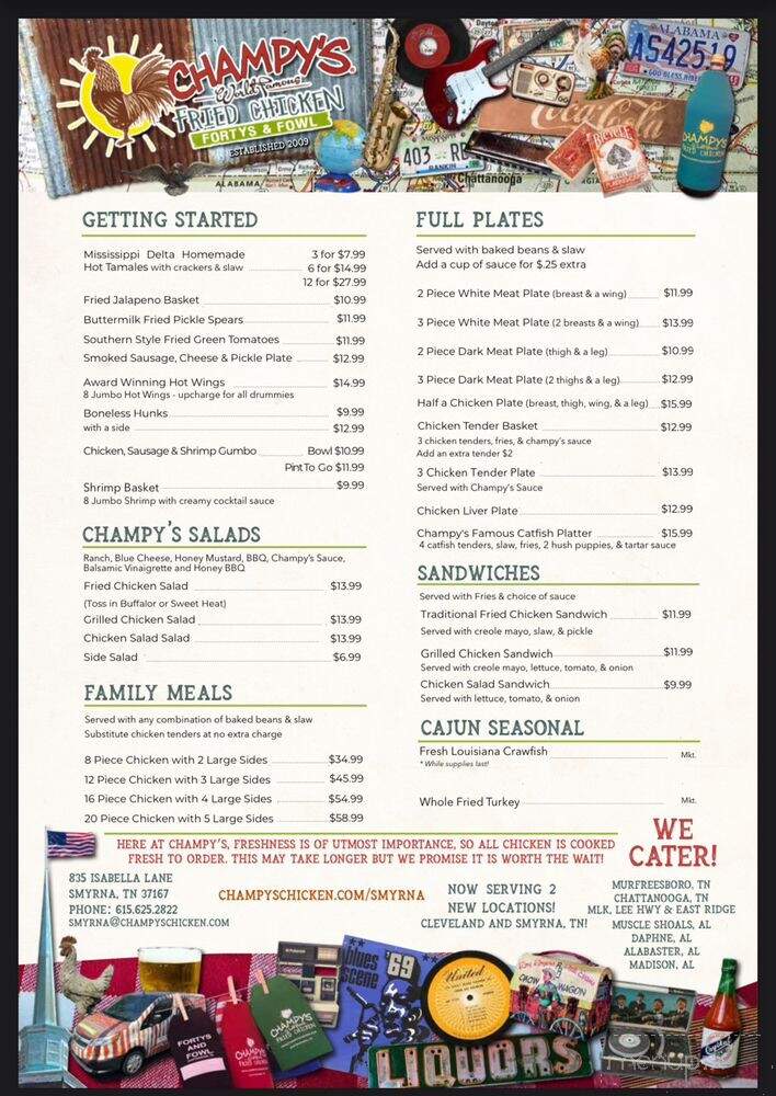 Champy's Smyrna - Smyrna, TN menu_pic