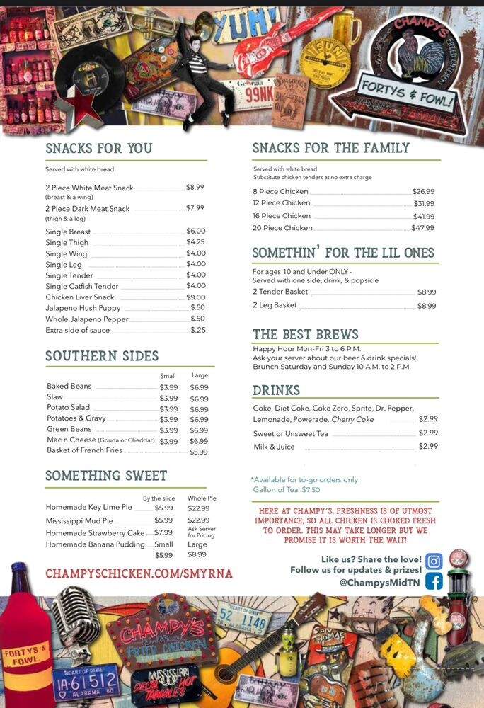 Champy's Smyrna - Smyrna, TN menu_pic