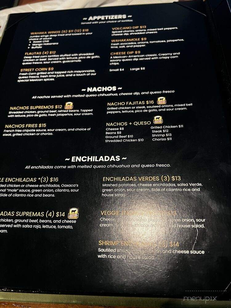 Wahaka Margarita Bar & Grill - O Fallon, IL menu_pic
