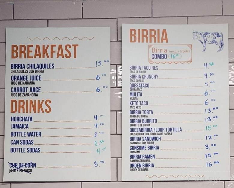 El Viejon Birria and Seafood - Bonita, CA menu_pic
