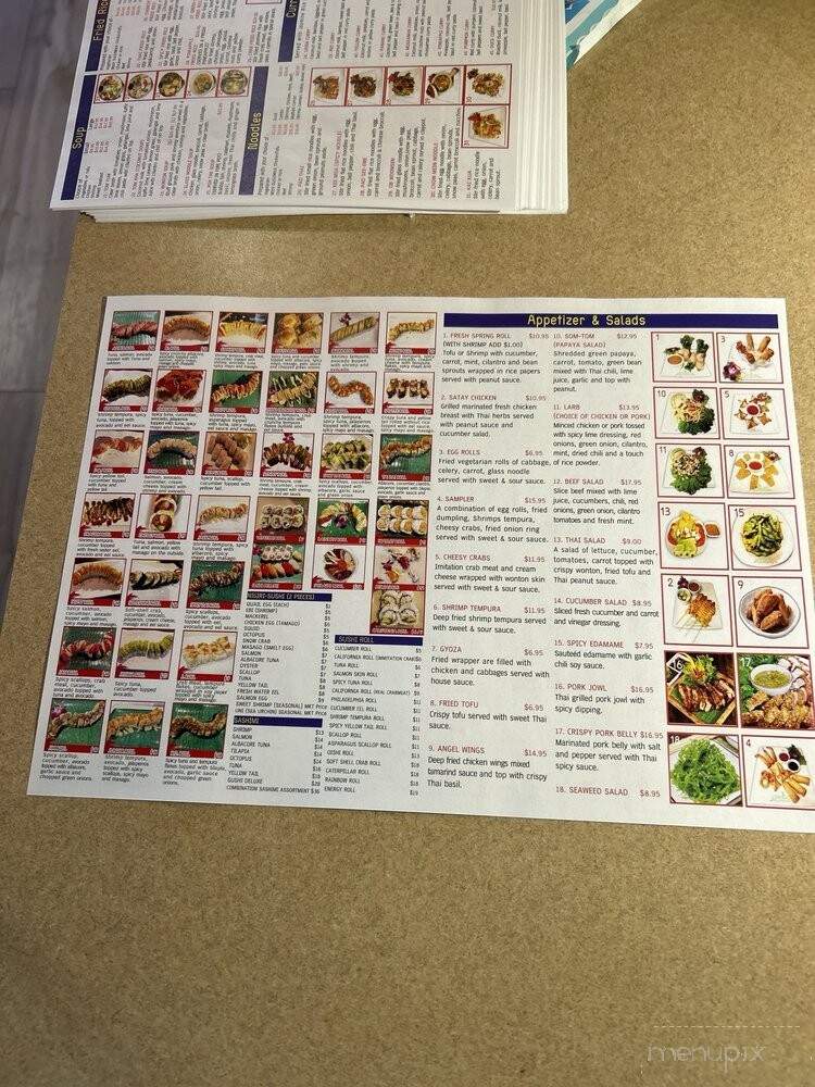 Oishii Thai Japanese Cuisine - San Diego, CA menu_pic