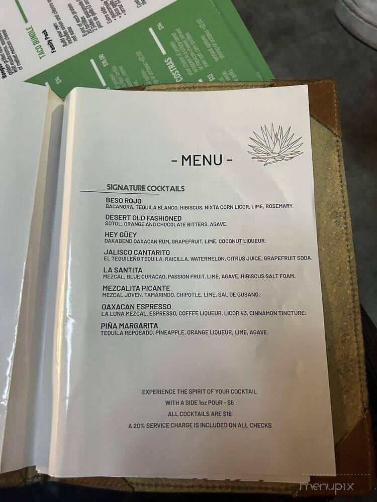 La Yolanda Mezcaleria - Miami, FL menu_pic
