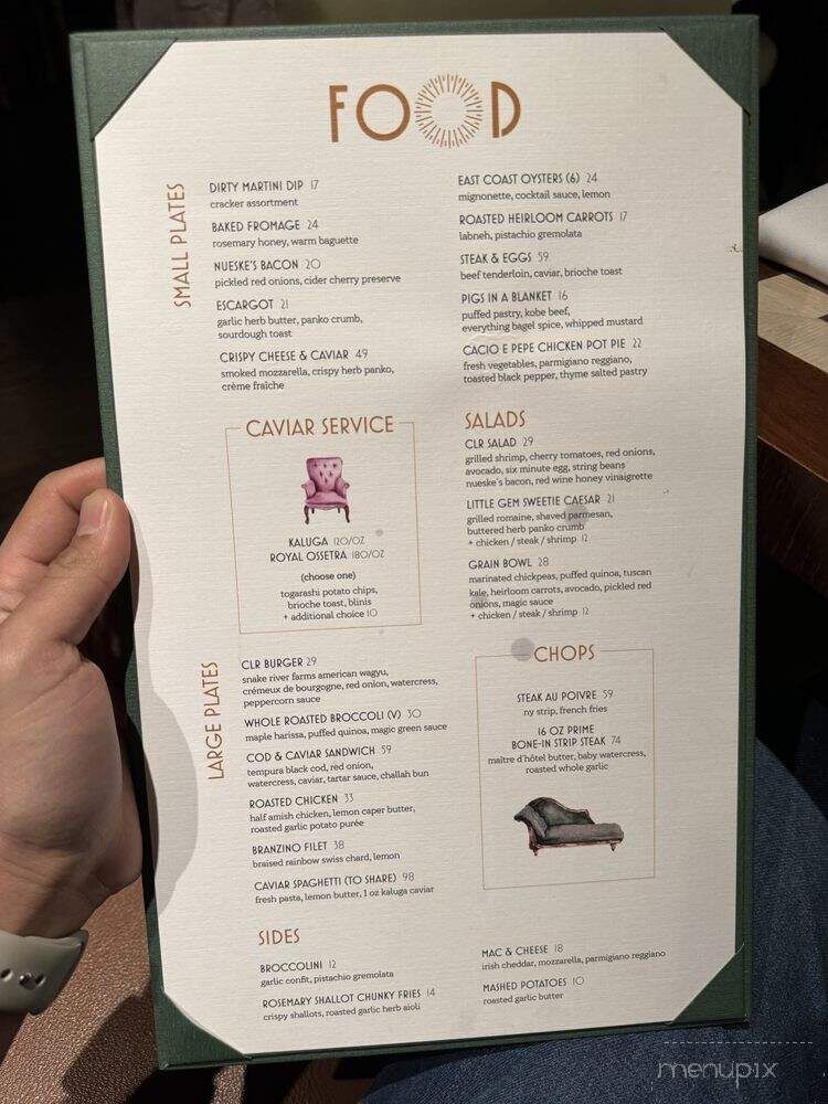 Chelsea Living Room - New York, NY menu_pic