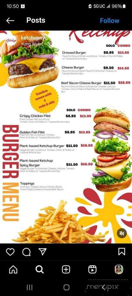 Ketchup - New York, NY menu_pic
