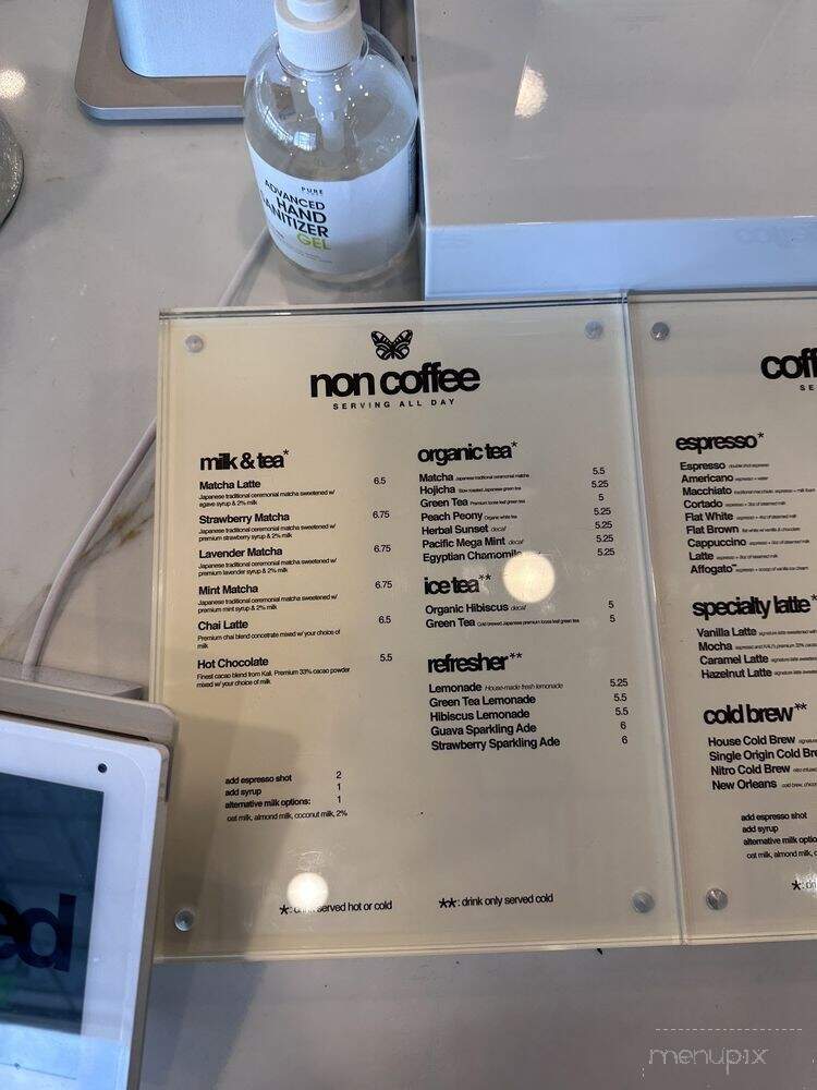 Enchanted Coffee - Santa Ana, CA menu_pic