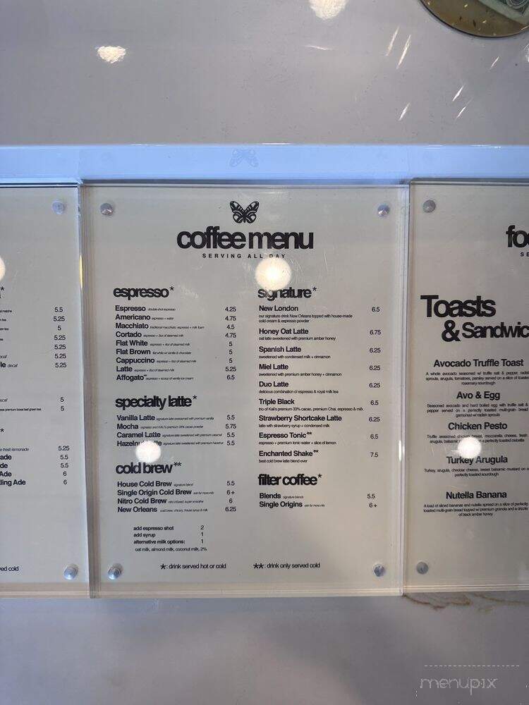 Enchanted Coffee - Santa Ana, CA menu_pic