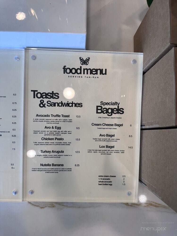 Enchanted Coffee - Santa Ana, CA menu_pic
