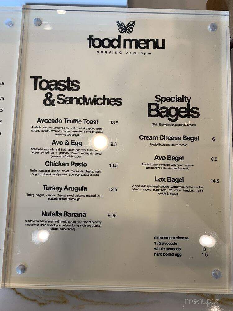 Enchanted Coffee - Santa Ana, CA menu_pic