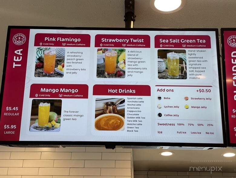 Hiccups Barista - Garden Grove, CA menu_pic