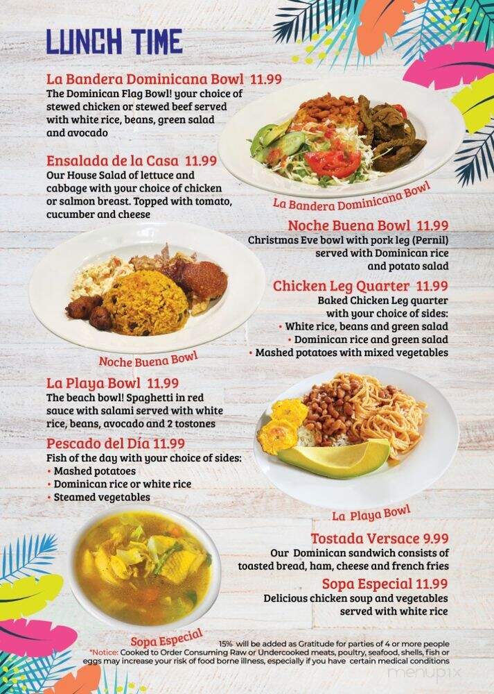 Versace - Lawrenceville, GA menu_pic