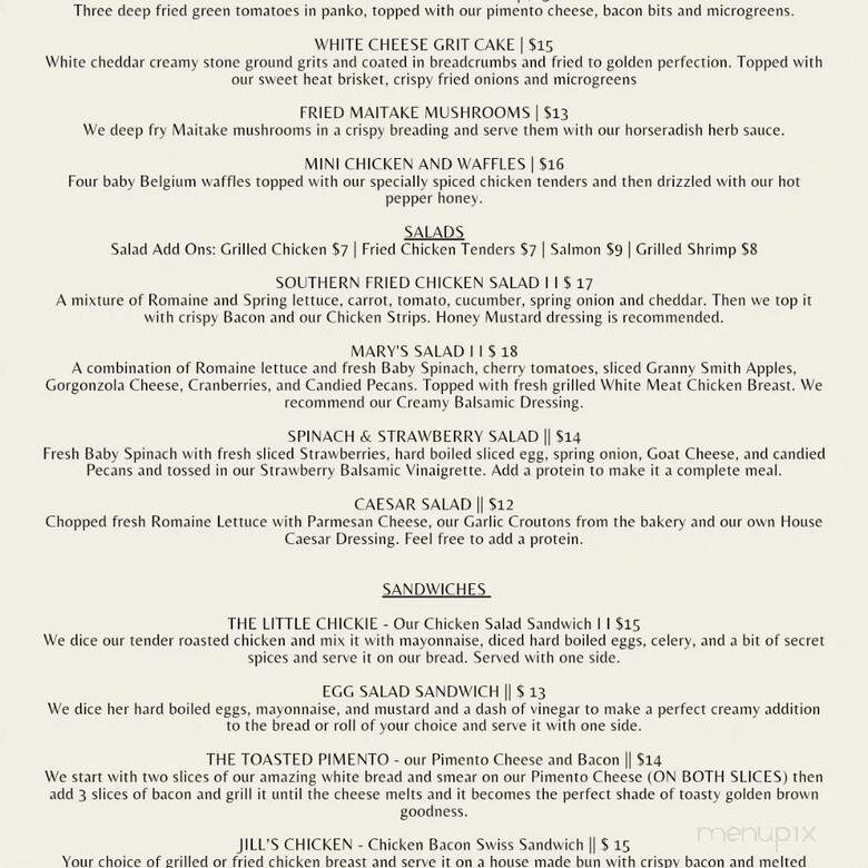 Mary Lucille's - Cumming, GA menu_pic