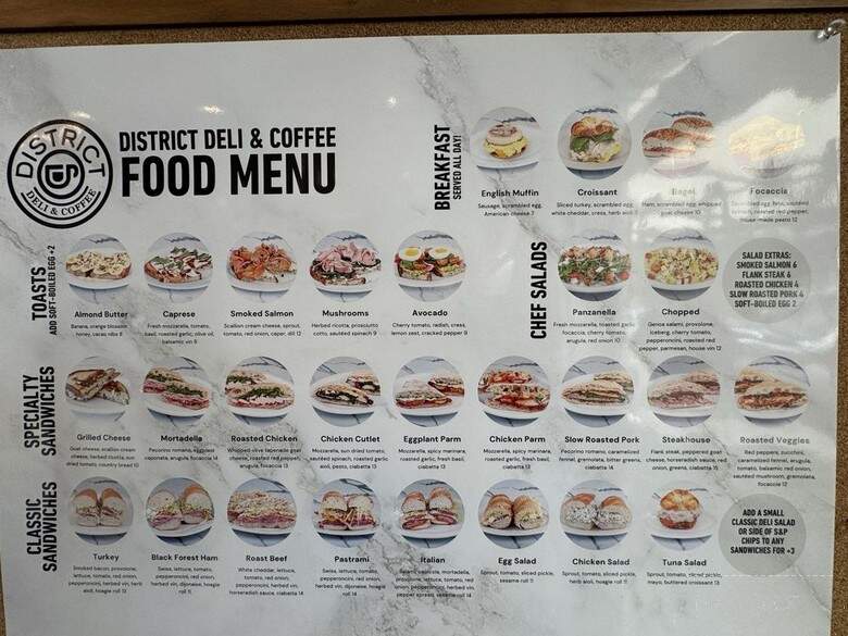District Deli & Coffee - Las Vegas, NV menu_pic