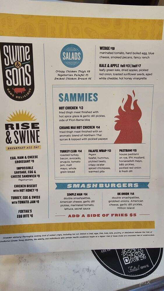 Foxtail Coffee - Las Vegas, NV menu_pic