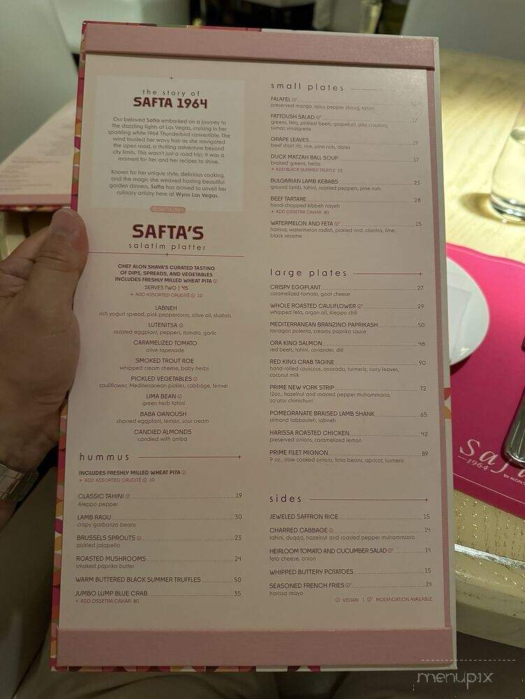 Safta 1964 by Alon Shaya - Las Vegas, NV menu_pic