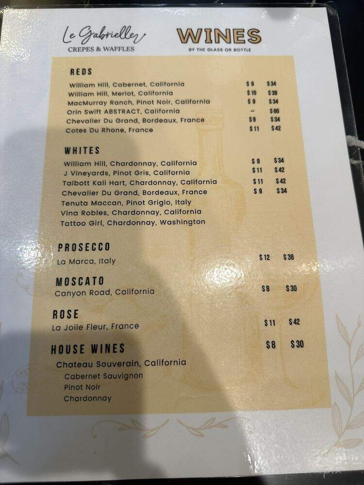 Le Gabrielle Crepes & Waffles - Monroe, GA menu_pic