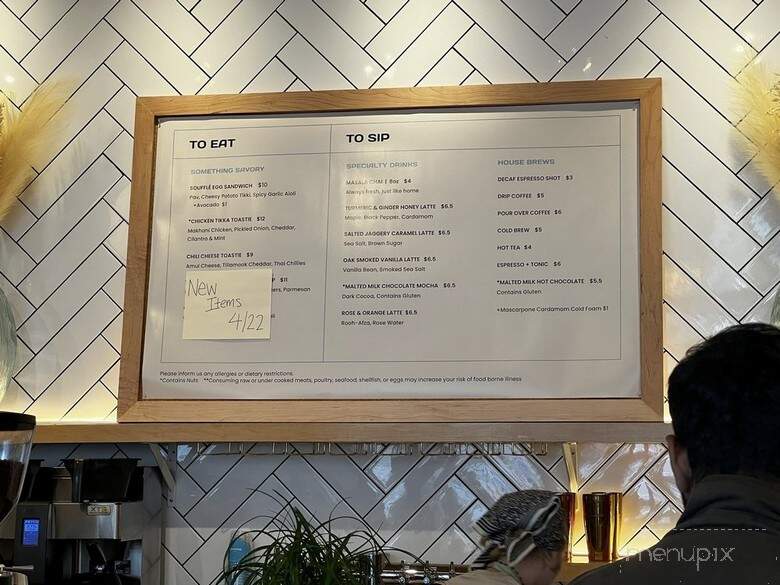Swadesi Cafe - Chicago, IL menu_pic