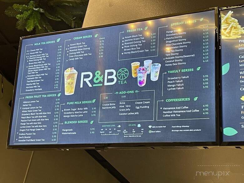 R&B Tea - Orange, CA menu_pic