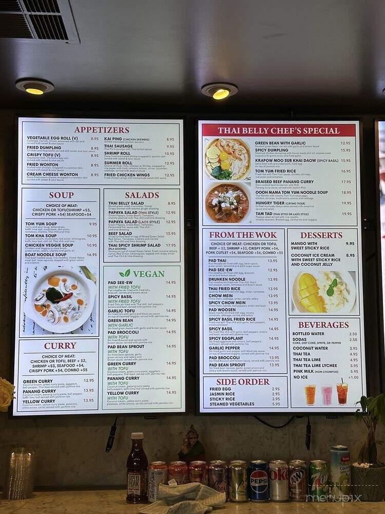 Thai Belly - Anaheim, CA menu_pic