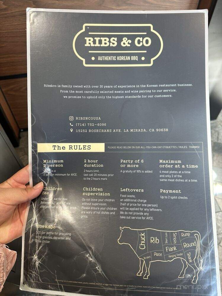 Ribs & Co - La Mirada, CA menu_pic