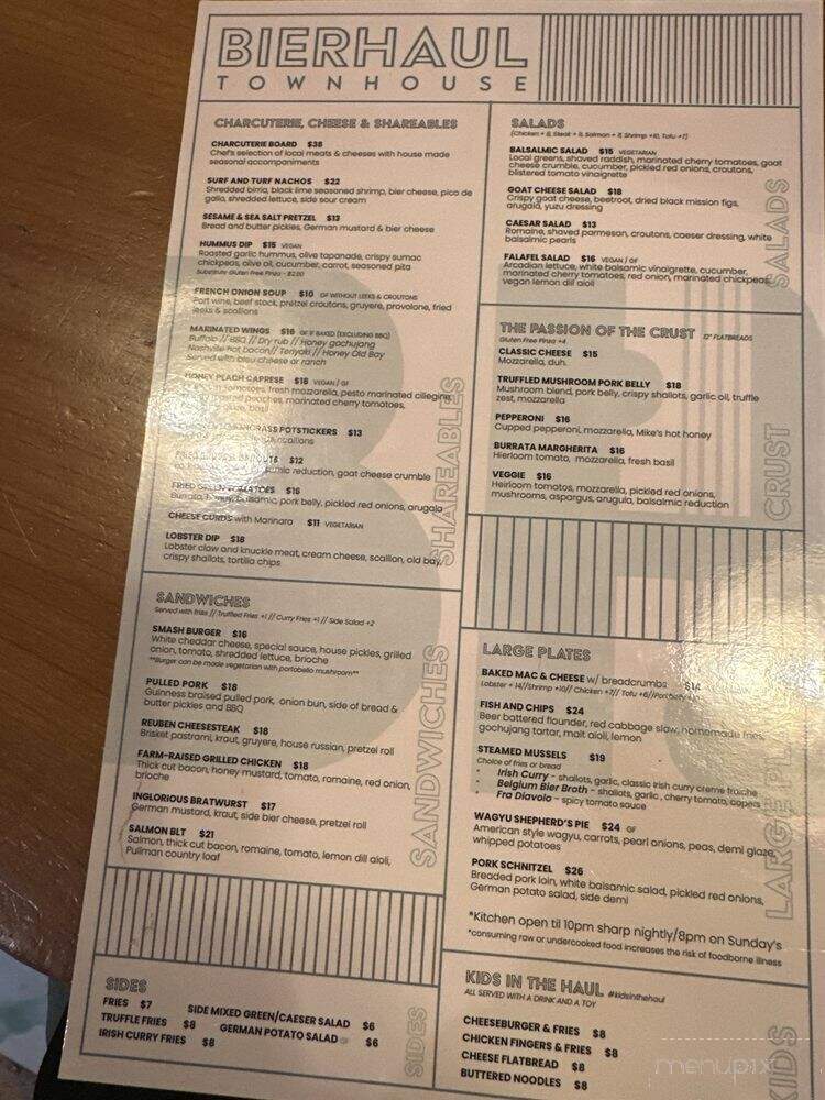 Bierhaul - West Chester, PA menu_pic