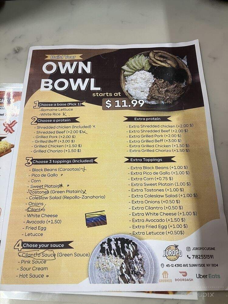 Joropo Cuisine - Sunnyside, NY menu_pic