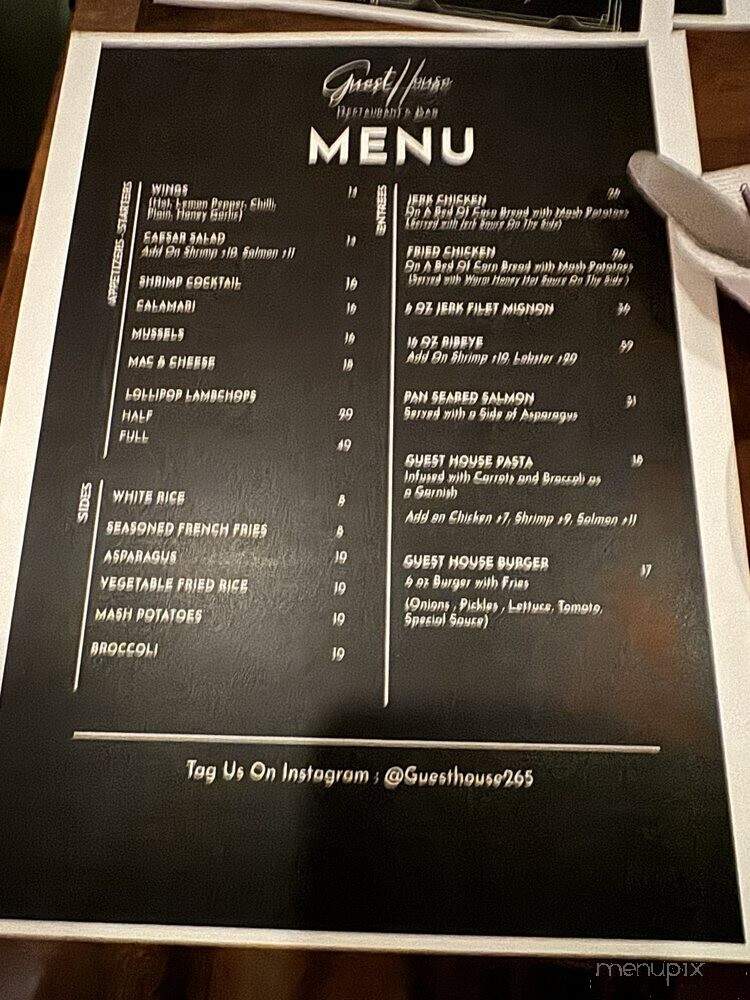 GuestHouse Restaurant & Bar - Brooklyn, NY menu_pic