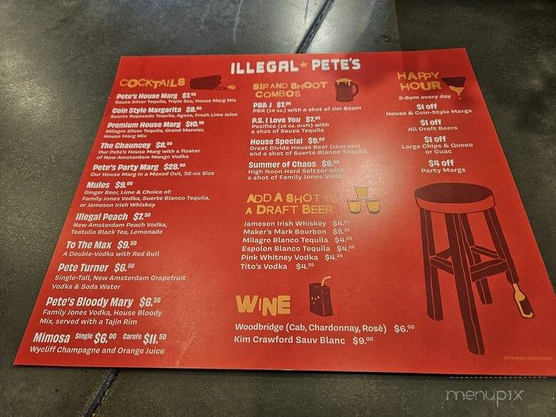 Illegal Pete's - Lakewood, CO menu_pic
