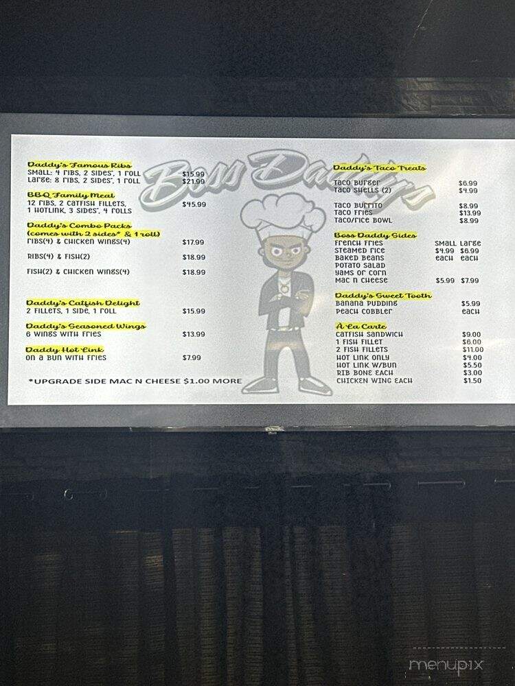 Boss Daddy's - Las Vegas, NV menu_pic