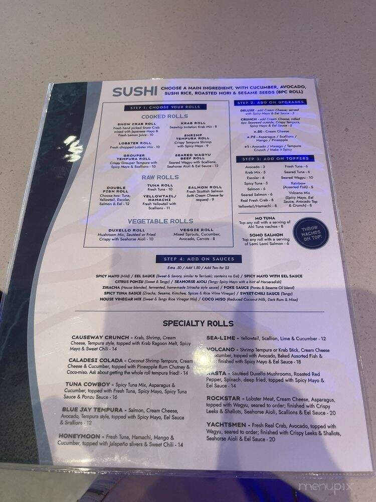 Seawhip Sushi Bar - Dunedin, FL menu_pic