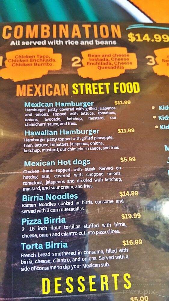Tequila's - Wyandotte, MI menu_pic