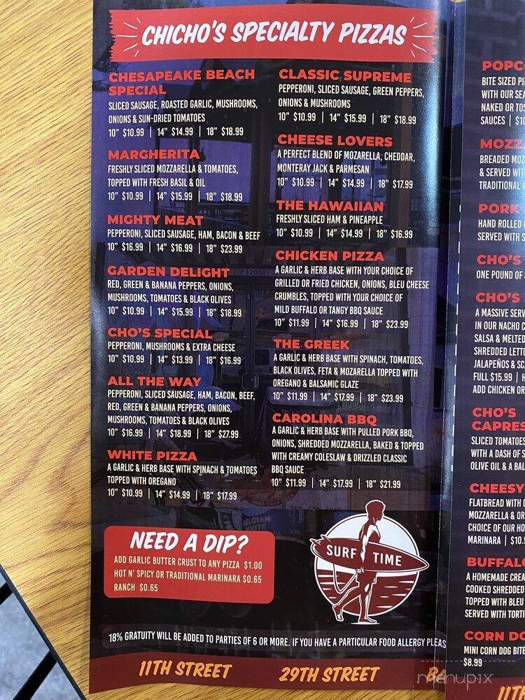 Chicho's - Virginia Beach, VA menu_pic