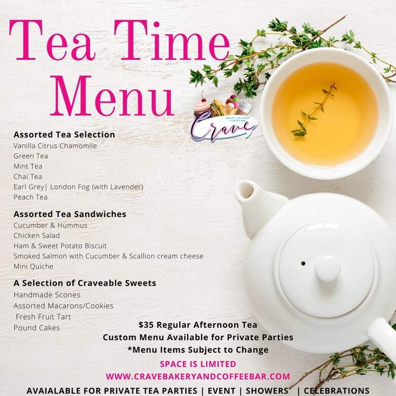 Crave Bakery + Coffee Bar - Norfolk, VA menu_pic