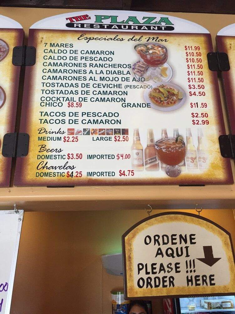 The Plaza Restaurant - Mecca, CA menu_pic
