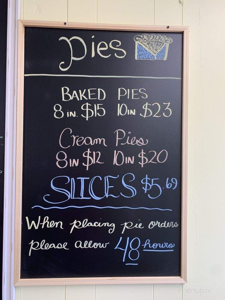 Auntie Em's Coffee and Pie - Centerville, IN menu_pic