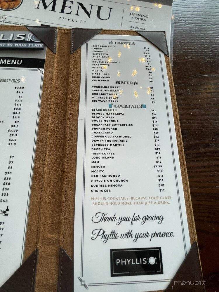 Phyllis - Marietta, GA menu_pic