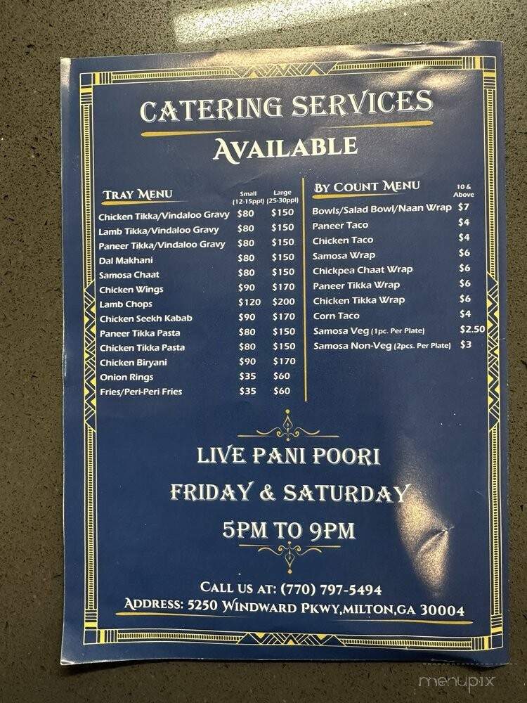 The Desi Tadka - Milton, GA menu_pic