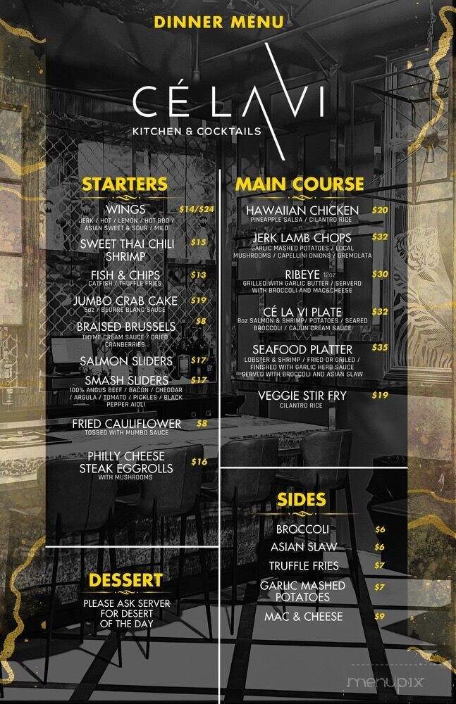 CeLaVi Kitchen & Cocktails - Marietta, GA menu_pic