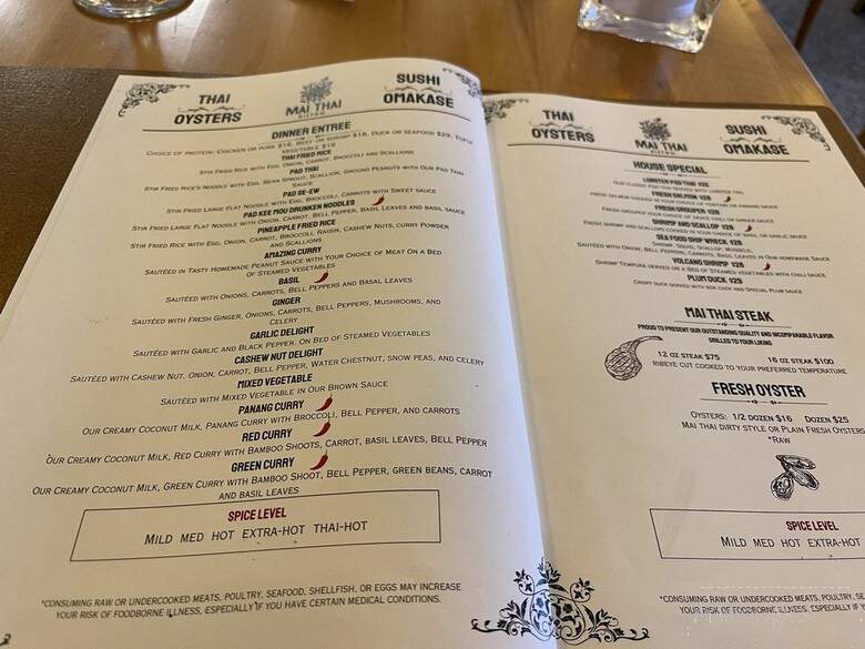 Mai Thai Bistro - Vero Beach, FL menu_pic