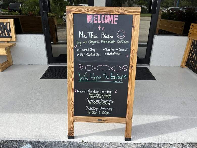 Mai Thai Bistro - Vero Beach, FL menu_pic