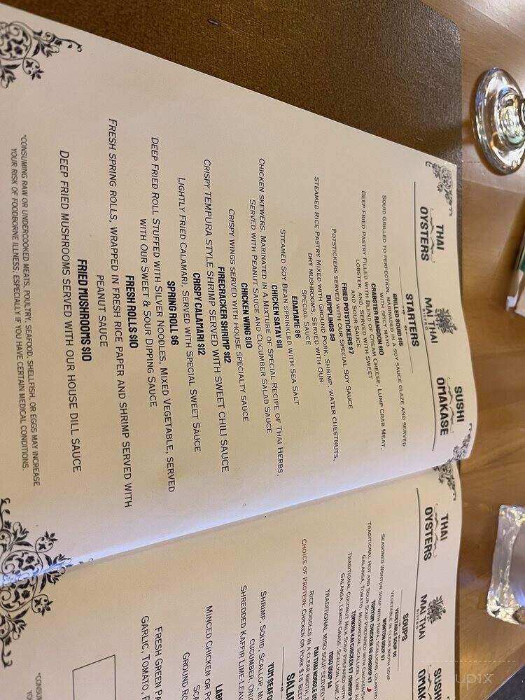 Mai Thai Bistro - Vero Beach, FL menu_pic
