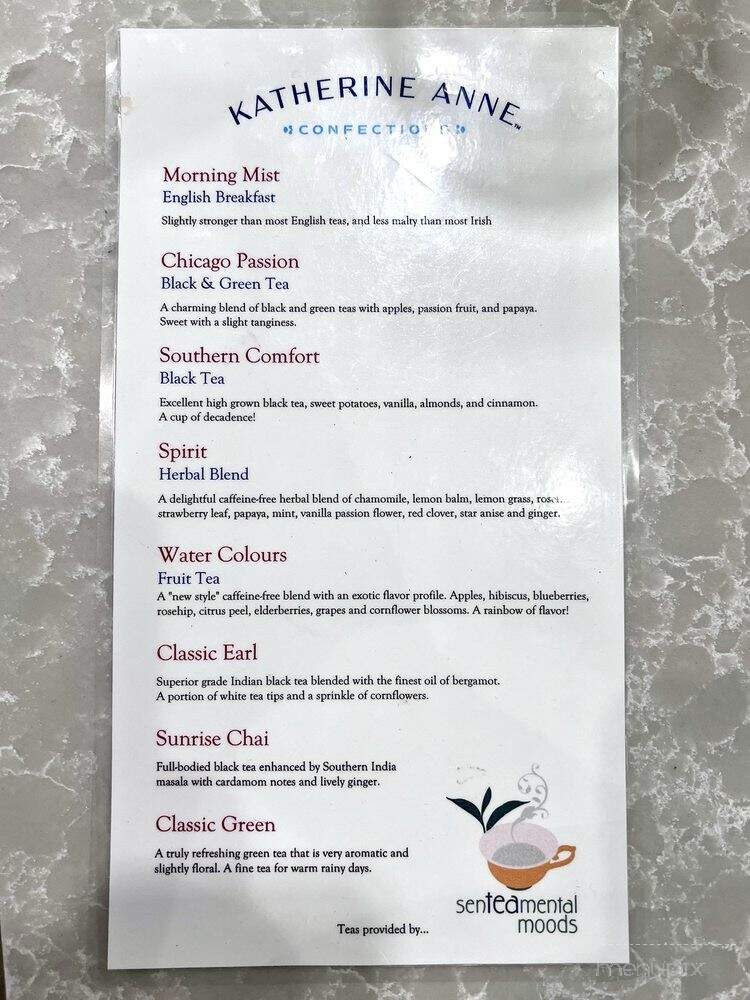 Katherine Anne Confections - Chicago, IL menu_pic