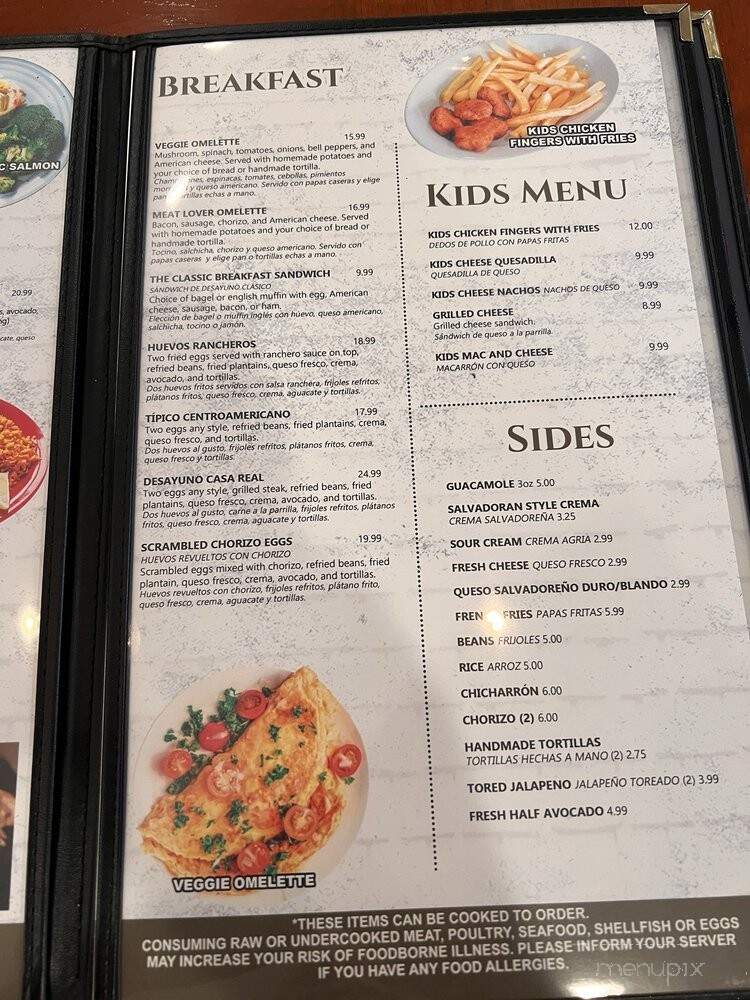 Casa Real Restaurant & Bar - Nantucket, MA menu_pic