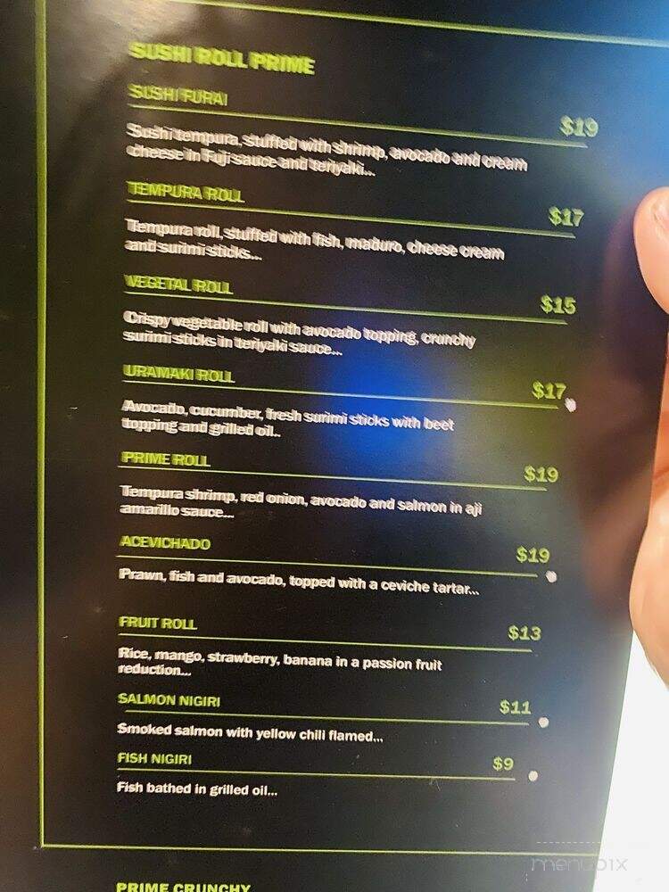 Ceviche Prime - Miami, FL menu_pic