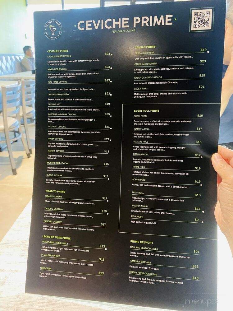Ceviche Prime - Miami, FL menu_pic