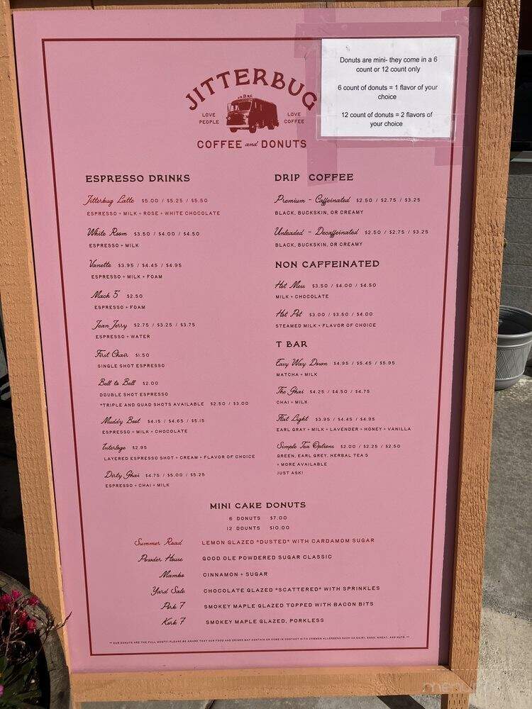 Jitterbug Coffee & Donuts - Holladay, UT menu_pic