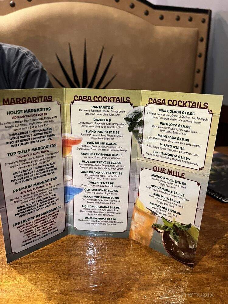 Casa Tequila - Rock Hill, SC menu_pic