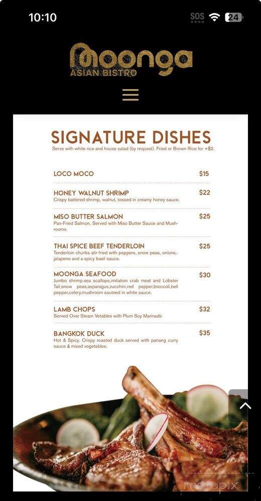 Moonga Asian Bistro - Kaneohe, HI