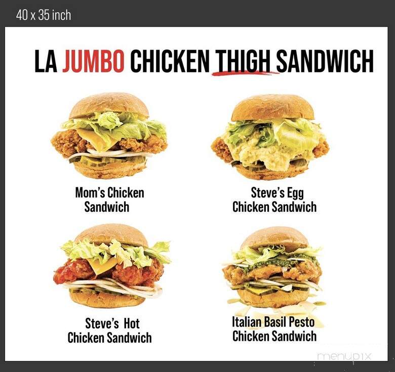 Steve's Chicken - Aiea, HI menu_pic